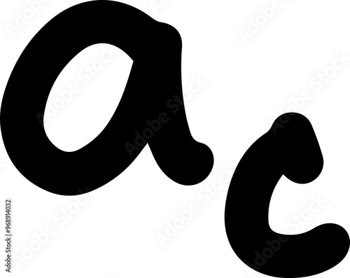 Physics mechanics Equations symbols hand written centripetal acceleration