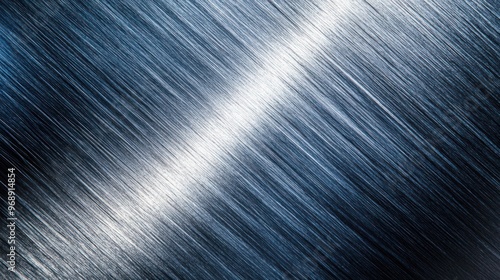 Abstract Diagonal Lines and Light Reflection on a Metallic Surface