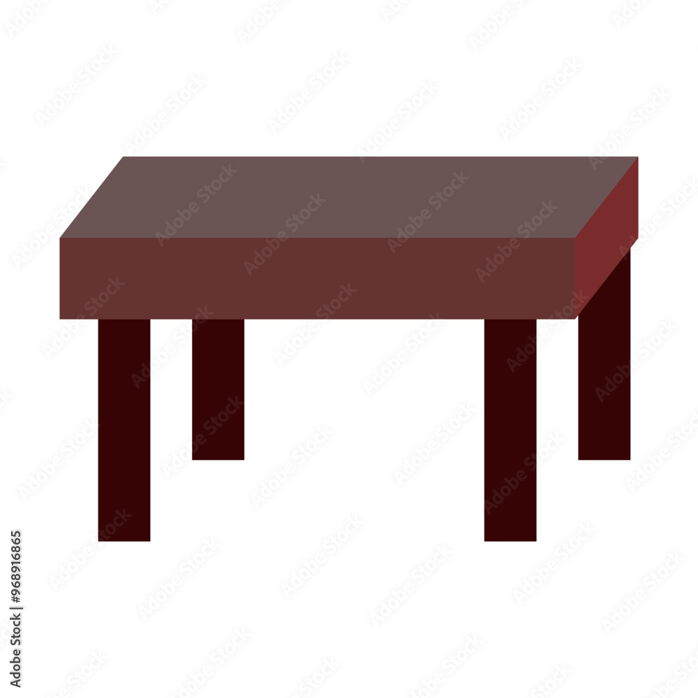 cartoon wooden table illustration or icon cartoon wooden table illustration or icon