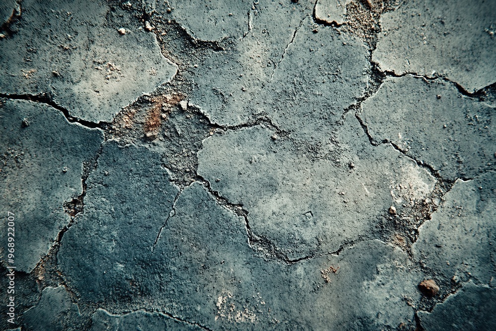 Obraz premium A rough concrete surface with visible aggregate and subtle imperfections