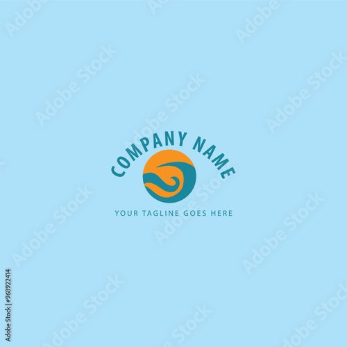 wave logo vector