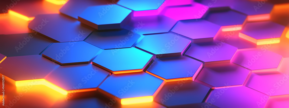 Minimalistic Hexagonal Glow Pattern Minimalistic Hexagonal Glow Pattern