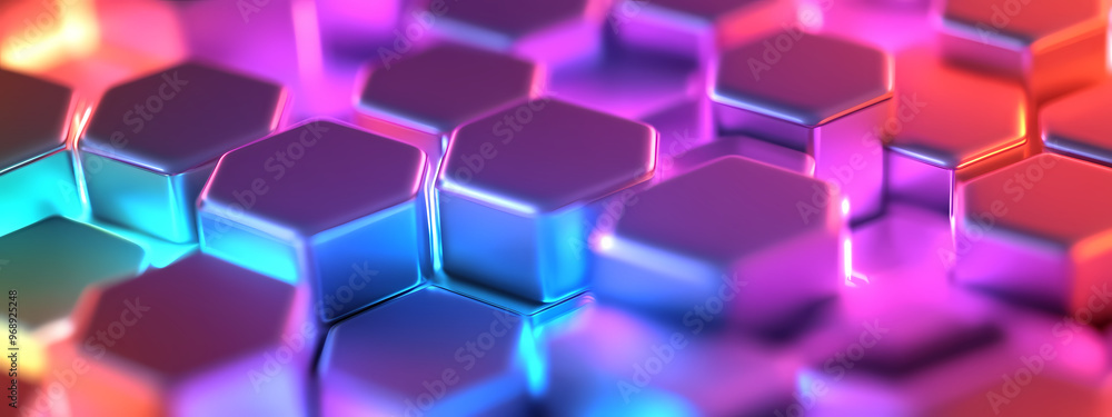 Minimalistic Hexagonal Glow Pattern Minimalistic Hexagonal Glow Pattern