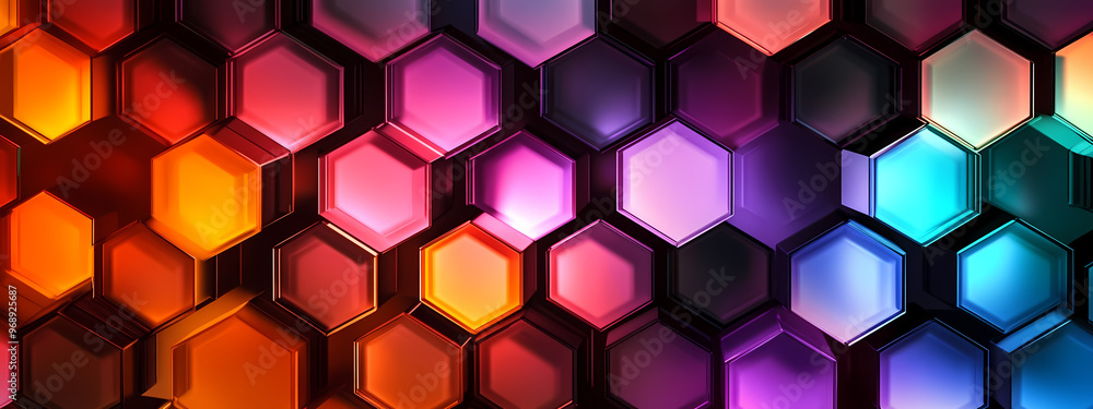Minimalistic Hexagonal Glow Pattern Minimalistic Hexagonal Glow Pattern