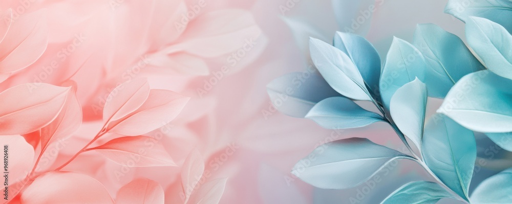 A soft, muted gradient background adorned with abstract leaf shapes. A soft, muted gradient background adorned with abstract leaf shapes.