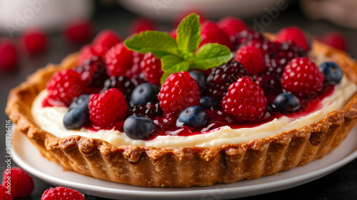 Summer Berry Tart 