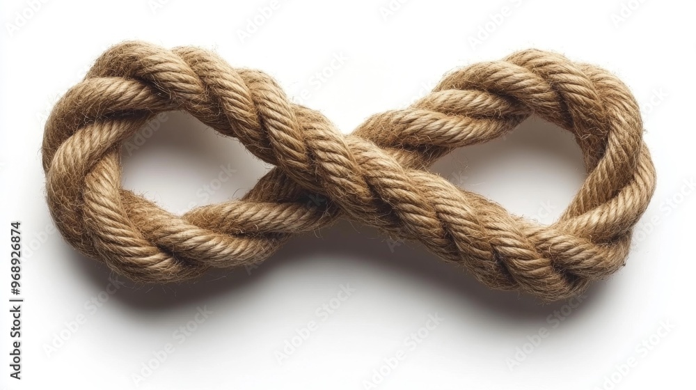 Infinity Symbol Rope Knot Generative AI Infinity Symbol Rope Knot Generative AI