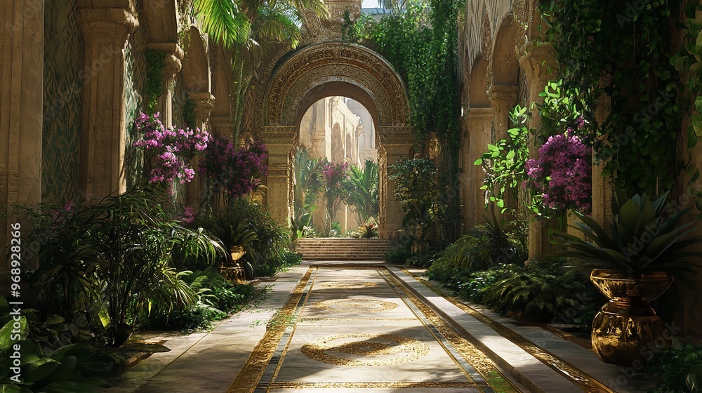 Enchanting Pathway Through an Ancient Botanical Garden Oasis Enchanting Pathway Through an Ancient Botanical Garden Oasis