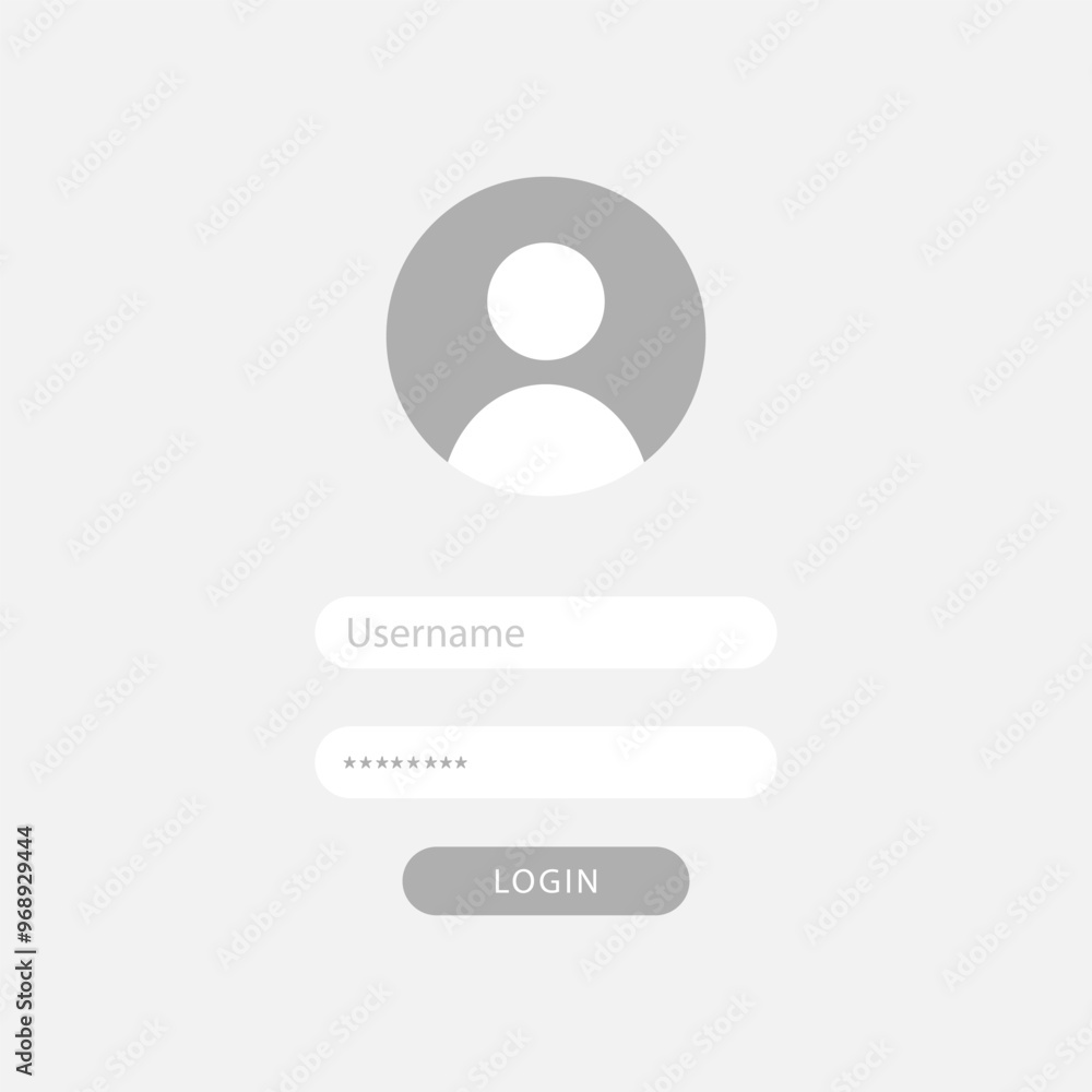 Registration page. User icon, username, password. Login page. Registration page. User icon, username, password. Login page.