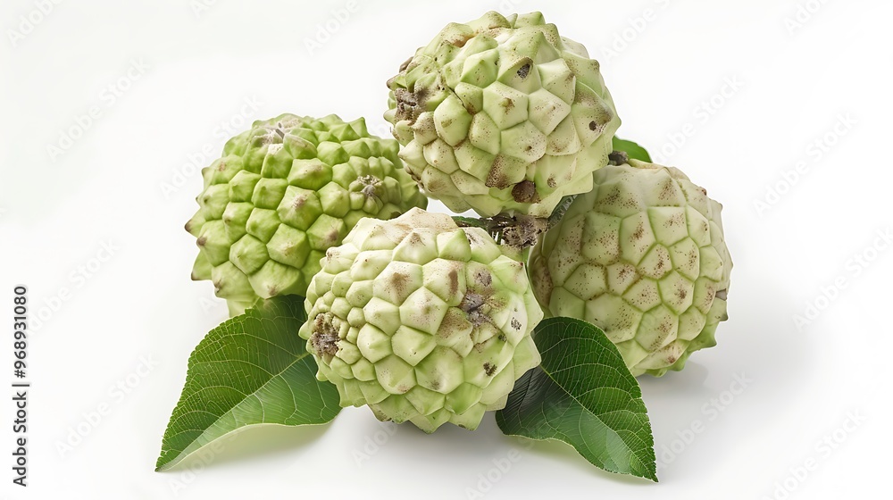 A group of fruit on a branch isolated on white background A group of fruit on a branch isolated on white background