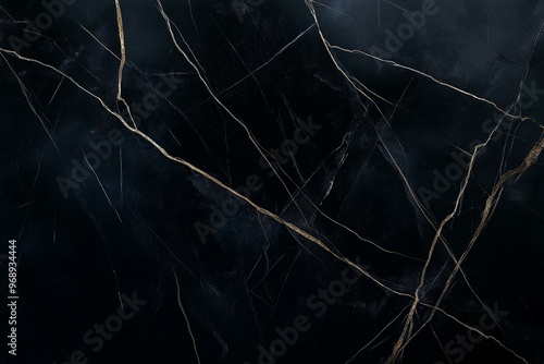 Obraz na płótnie Elegant Display of Marble with Golden Veins w salonie