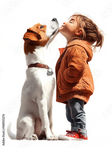 Girl with Dog
