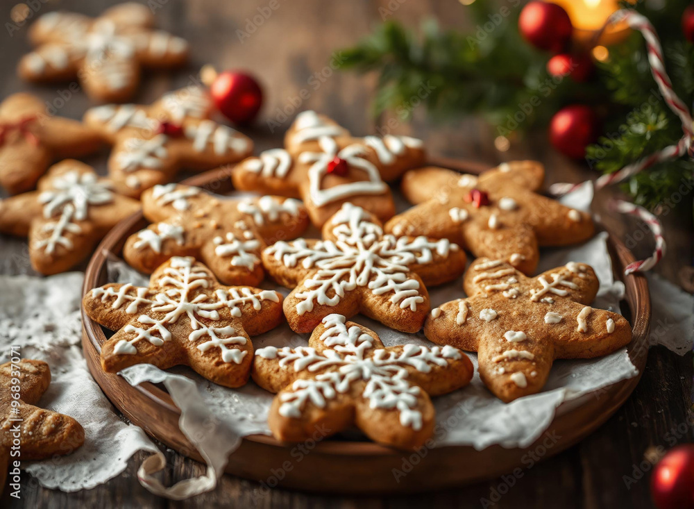 Christmas cake cookie icing decoration table Christmas cake cookie icing decoration table