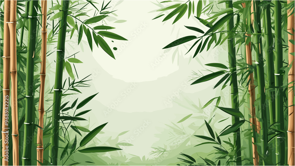 Fototapeta premium Tropical Bamboo Background for Modern Nature-Inspired Designs