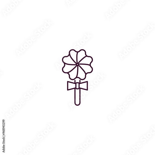 jawbreaker  outline icon. Linear vector from food concept. Thin line jawbreaker  icon isolated on white background