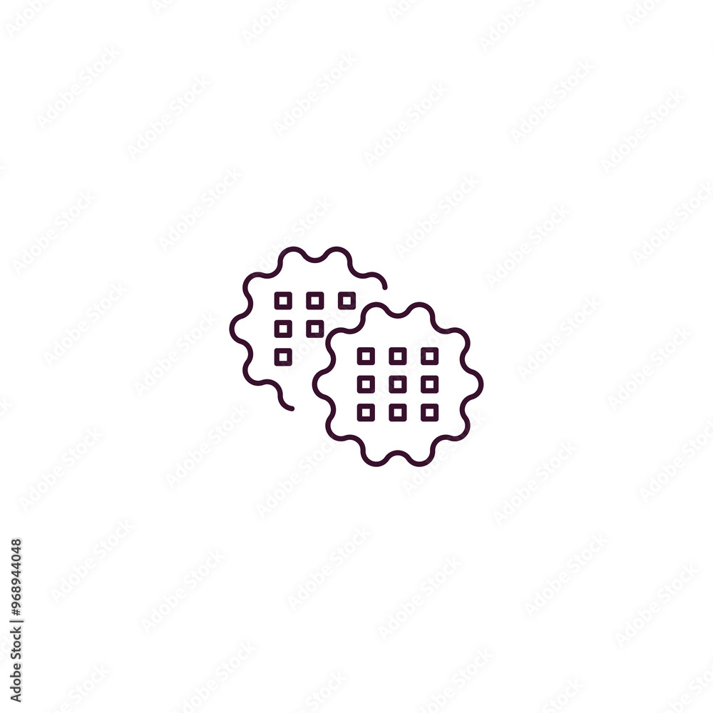 biscuits outline icon. Linear vector from food concept. Thin line biscuits icon isolated on white background biscuits outline icon. Linear vector from food concept. Thin line biscuits icon isolated on white background