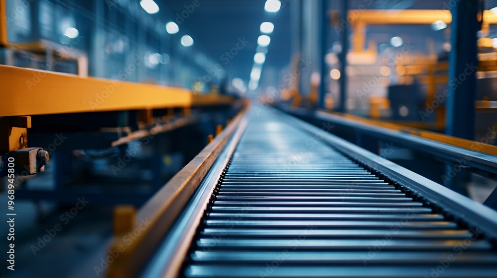 Conveyor Belt in Factory. Conveyor Belt in Factory.