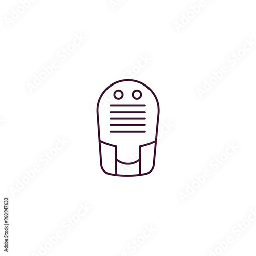 dehumidifier  outline icon. Linear vector from furniture concept. Thin line dehumidifier  icon isolated on white background