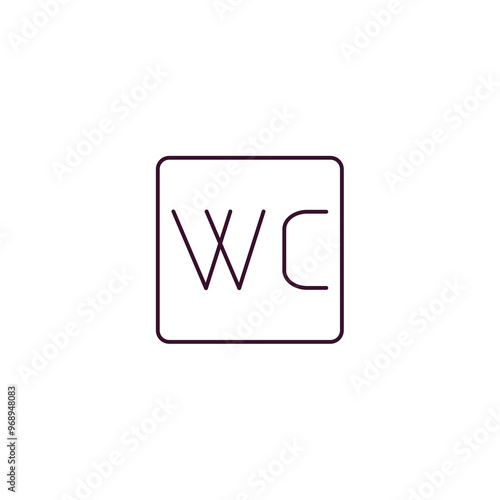 wc outline icon. Linear vector from furniture concept. Thin line wc icon isolated on white background Free Download wc outline icon. Linear vector from furniture concept. Thin line wc icon isolated on white background - GFXLoad