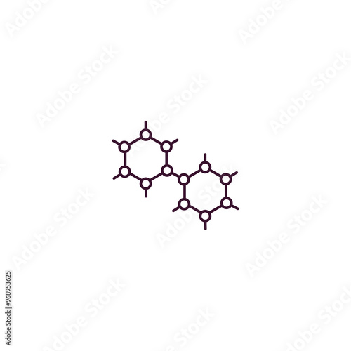graphene outline icon. Linear vector from ai and tech concept. Thin line graphene icon isolated on white background