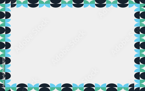 Geometry minimalistic composition template. Frame. Vector graphics