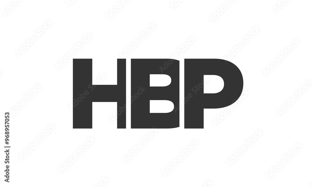HBP logo design template with strong and modern bold text. Initial based vector logotype featuring simple and minimal typography. Trendy company identity. HBP logo design template with strong and modern bold text. Initial based vector logotype featuring simple and minimal typography. Trendy company identity.
