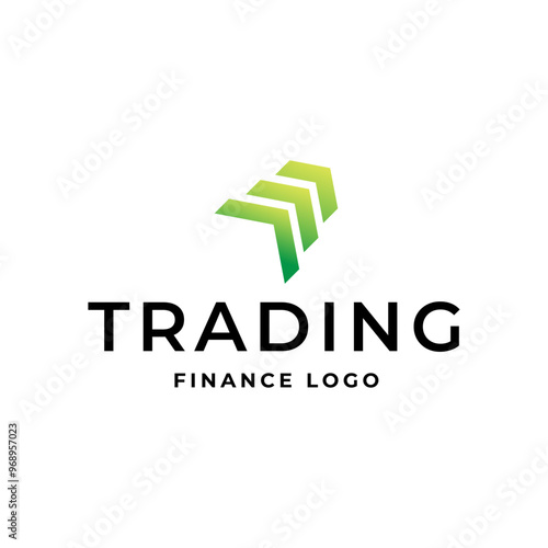 Trading, trade, currency investment logo design.