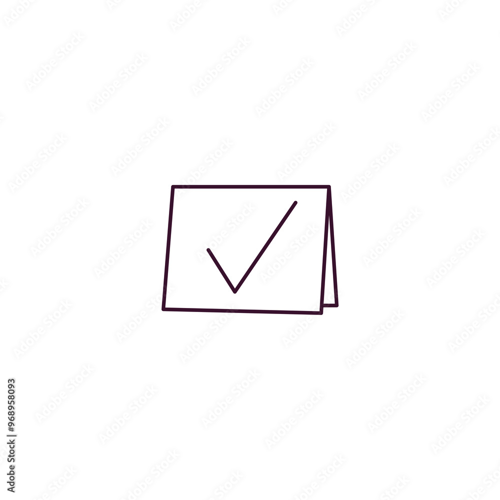 reserved outline icon. Linear vector from hotel concept. Thin line reserved icon isolated on white background reserved outline icon. Linear vector from hotel concept. Thin line reserved icon isolated on white background