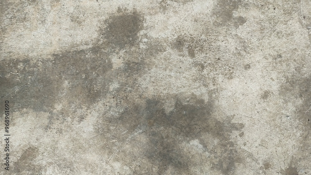 Fototapeta premium Grungy cement texture background. Spots of white paint on a gray concrete background, texture, photo. old cement