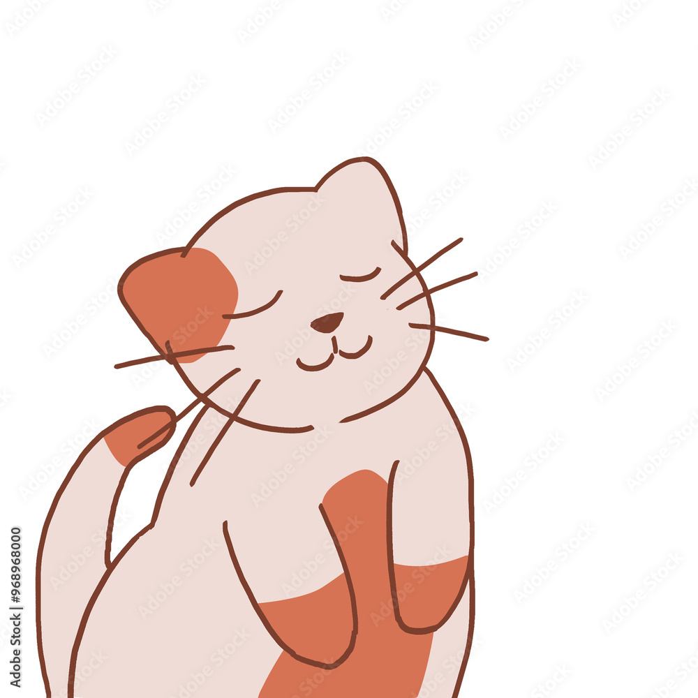 Naklejka premium Calico cat