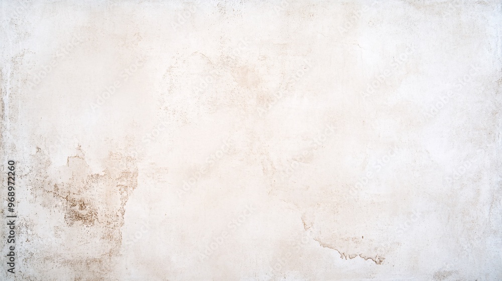 Fototapeta premium Textured white wall background with subtle imperfections and aged features.
