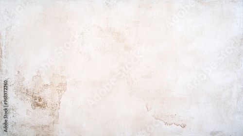 Textured white wall background with subtle imperfections and aged features.