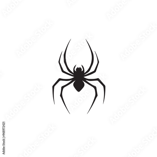 Spider in cartoon, doodle style . Image for t-shirt, web, mobile apps and ui. Isolated 2d vector illustration in logo, icon, sketch style, Eps 10, black and white. AI Generative