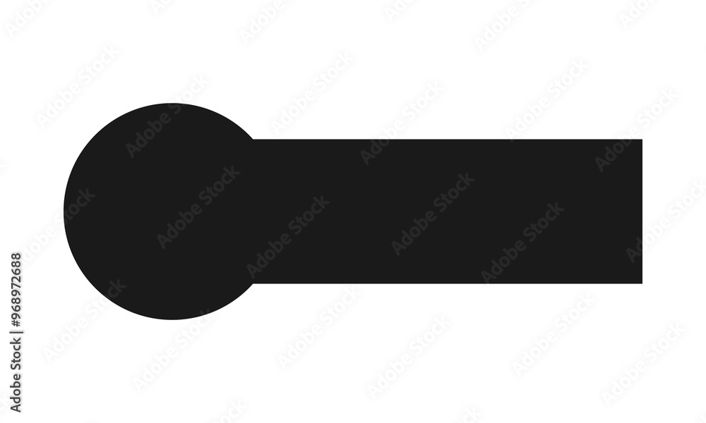 Circle Rectangle Banner Shape Silhouette Icon Circle Rectangle Banner Shape Silhouette Icon