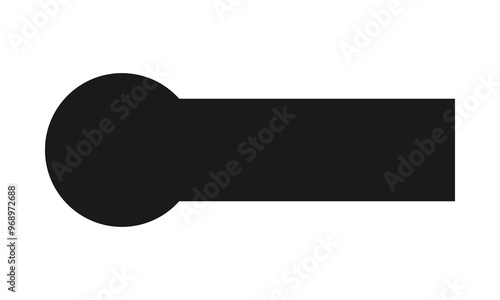 Circle Rectangle Banner Shape Silhouette Icon