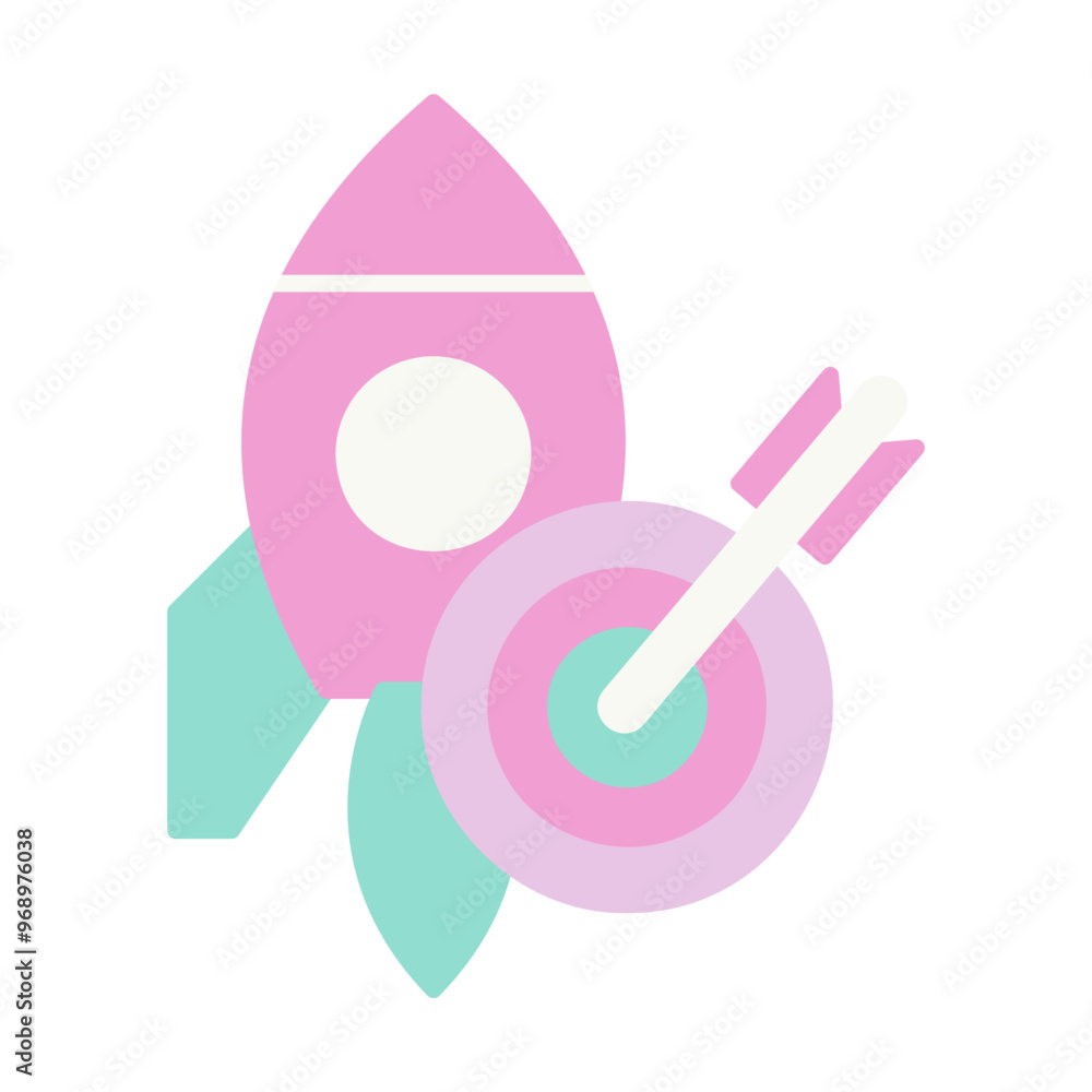 Fototapeta premium rocket with a target