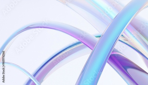 Abstract rounded lines on a light background