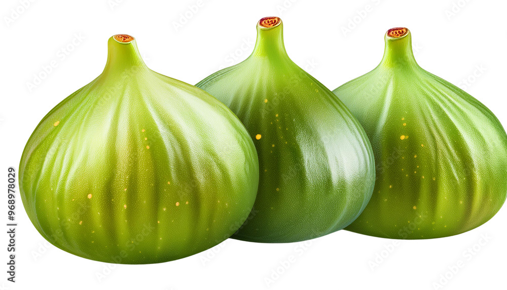 Obraz premium Fresh Green Fig on Transparent Background