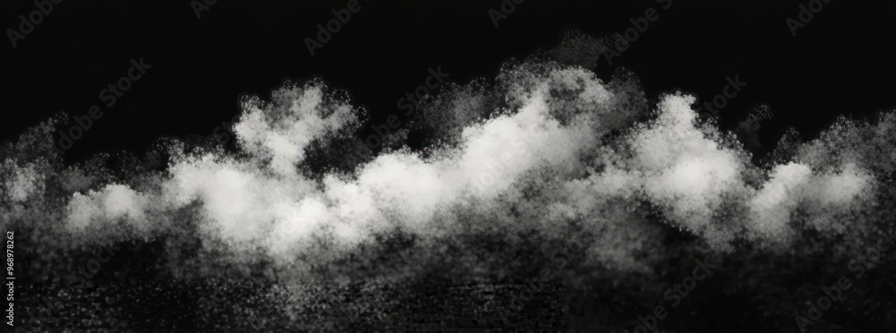 A modern illustration showing a white modern cloudiness or fog over a dark checkered background. A cloudy sky or smog over a city. A modern illustration showing a white modern cloudiness or fog over a dark checkered background. A cloudy sky or smog over a city.