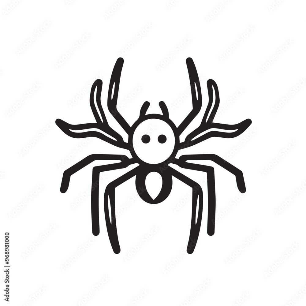 Spider in cartoon, doodle style . Image for t-shirt, web, mobile apps and ui. Isolated 2d vector illustration in logo, icon, sketch style, Eps 10, black and white. AI Generative Spider in cartoon, doodle style . Image for t-shirt, web, mobile apps and ui. Isolated 2d vector illustration in logo, icon, sketch style, Eps 10, black and white. AI Generative