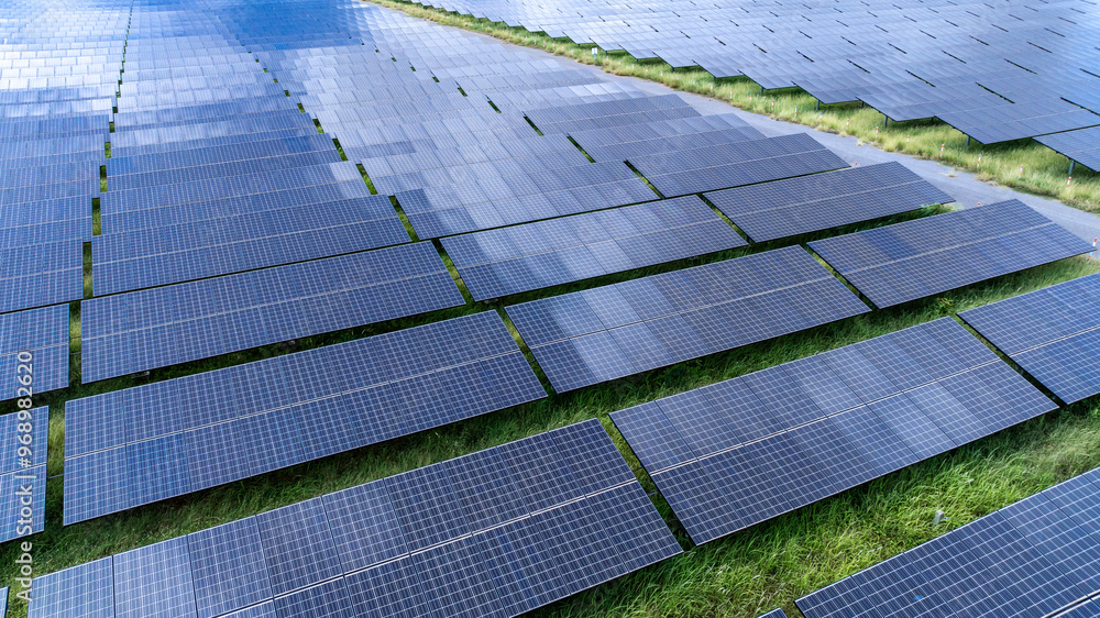 solar panels receive solar energy to generate electricity, renewable energy project, clean energy for a sustainable future. solar panels receive solar energy to generate electricity, renewable energy project, clean energy for a sustainable future.