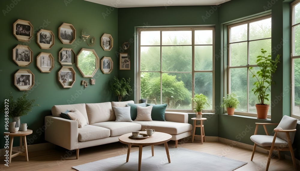 Photo modern style interior room 3d illustration Interior frame living room with colorful white sofa,led with blank frame Photo modern style interior room 3d illustration Interior frame living room with colorful white sofa,led with blank frame