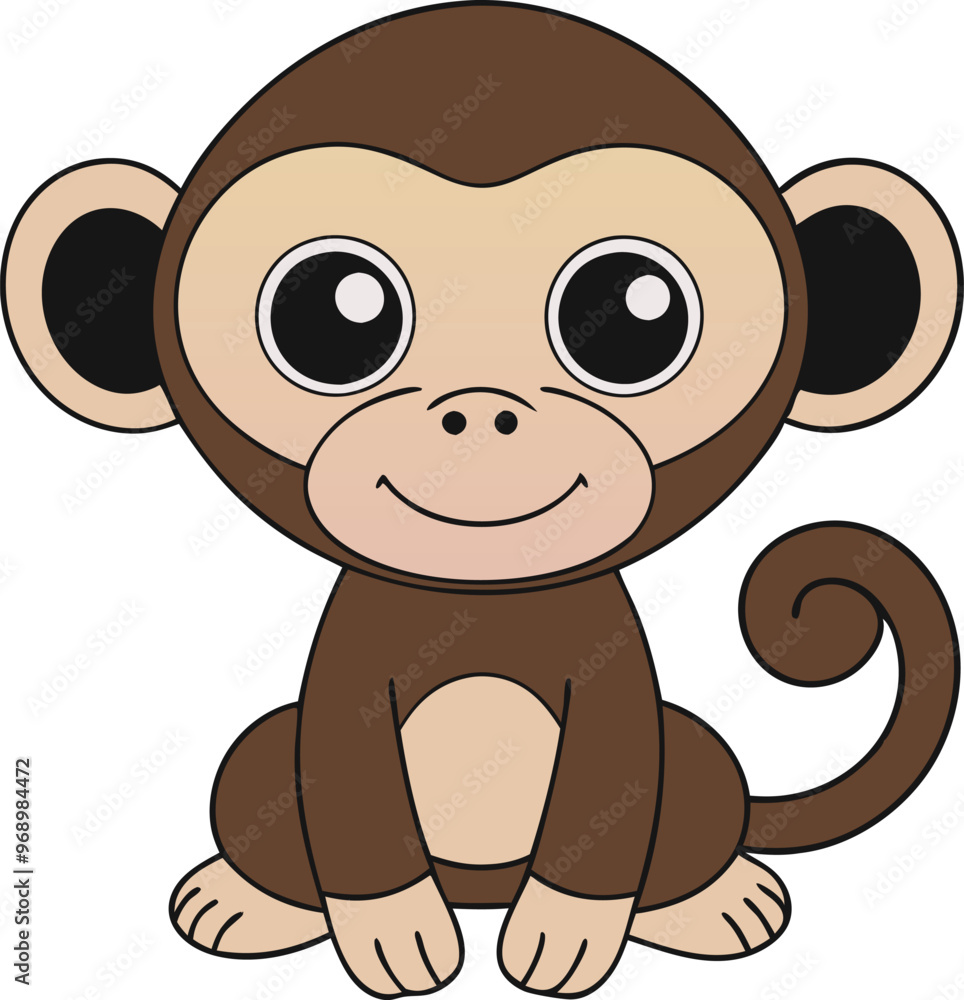 Monkey vector silhouette illustration art Monkey vector silhouette illustration art