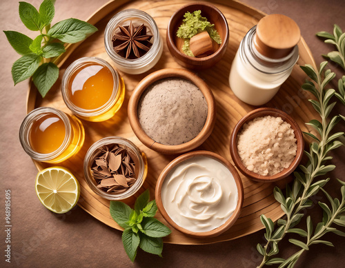 Close-Up of Homemade Skincare Products