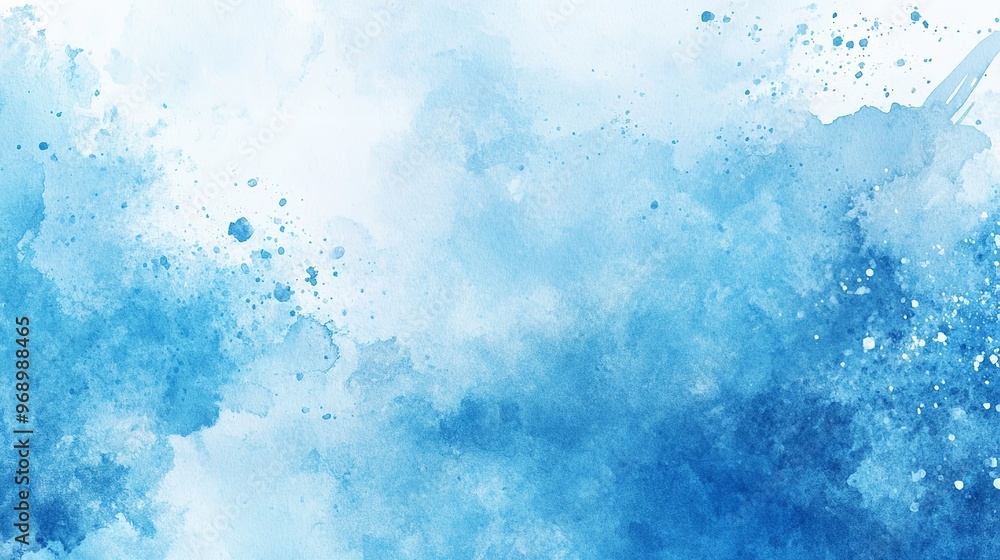 Serene blue hues and watercolor textures converge to evoke a sense of tranquility and the ethereal beauty of water in abstract form Serene blue hues and watercolor textures converge to evoke a sense of tranquility and the ethereal beauty of water in abstract form