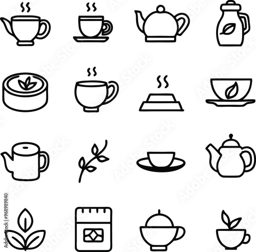 Simple Tea Shop Logo Design Pack