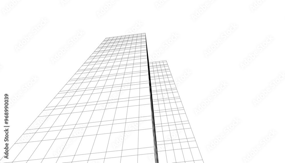 architecture building vector 3d drawing architecture building vector 3d drawing