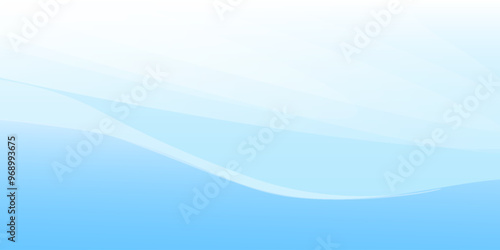 Abstract white wavy glowing lines on a blue background. Futuristic digital high-technology pattern modern