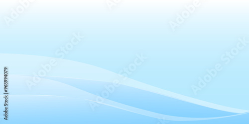 Abstract white wavy glowing lines on a blue background. Futuristic digital high-technology pattern modern