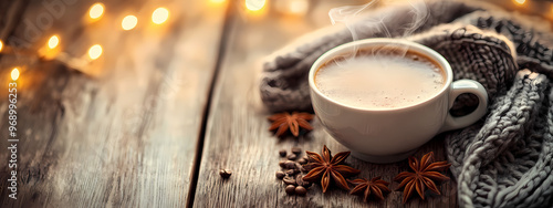 Warm Coffee and Cozy Sweater